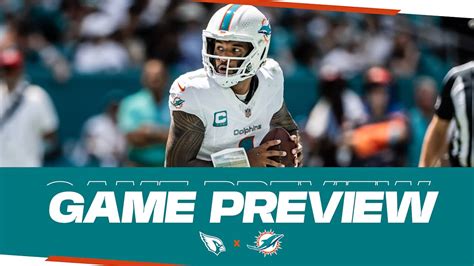 Game Preview: Arizona Cardinals At Miami Dolphins