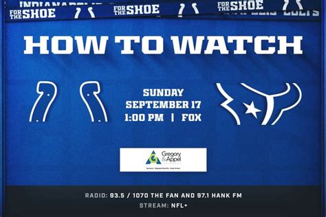 How To Watch Indianapolis Colts At Houston Texans